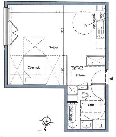 Location appartement studio Bussy-Saint-Georges (77600)