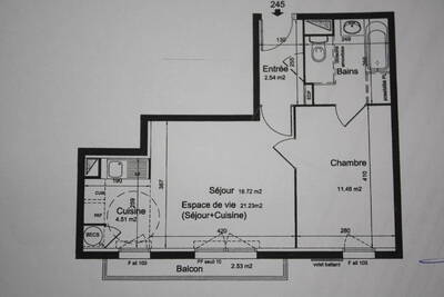 Location appartement 2 pièces Lagny-sur-Marne (77400)