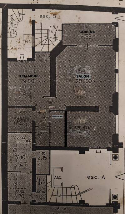 Location appartement 2 pièces Paris 17e
