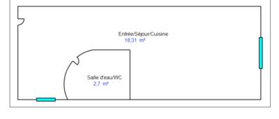 Location appartement studio Paris 11e