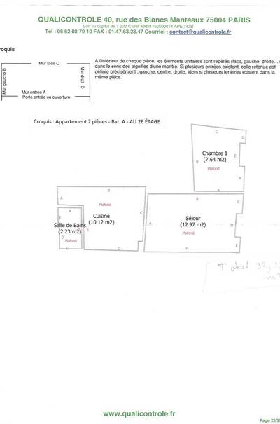 Location appartement 2 pièces Paris 13e