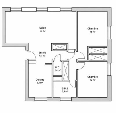 Location appartement 3 pièces Groslay (95410)