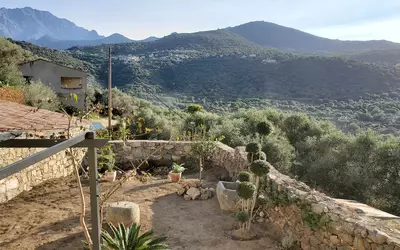 Aregno, 6Km Plage D'algajola / Vue Montagne