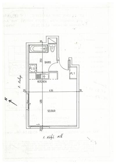 Location appartement studio Paris 19e