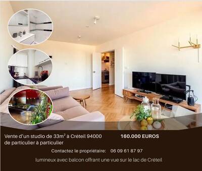 Vente appartement studio Créteil (94000)