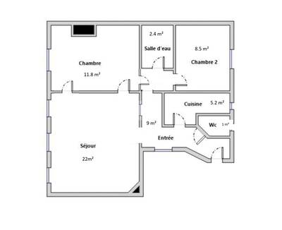 Location appartement 3 pièces Levallois-Perret (92300)