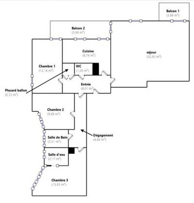 Vente appartement 5 pièces Eaubonne (95600)