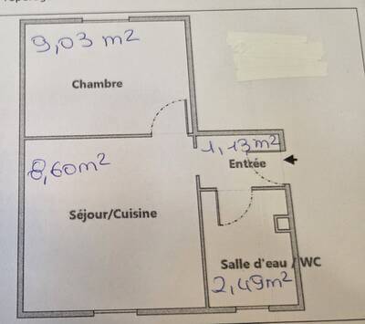 Vente appartement studio Paris 13e