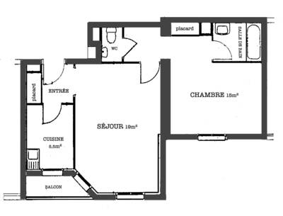 Location appartement 2 pièces Jouy-en-Josas (78350)