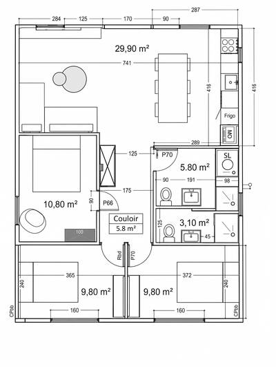 Vente maison 4 pièces Mézy-sur-Seine (78250)