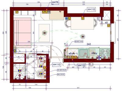 Location appartement studio Paris 3e
