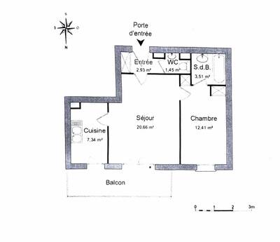 Vente appartement 2 pièces Illkirch-Graffenstaden (67400)