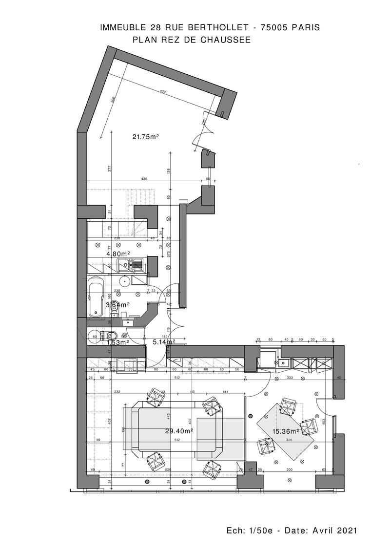Local commercial Paris 5E (75005) - 100&nbsp;m² - 1.200.000&nbsp;&euro;