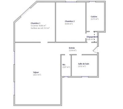 Location appartement 3 pièces Boulogne-Billancourt (92100)