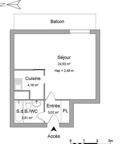 Location appartement studio Issy-les-Moulineaux (92130)
