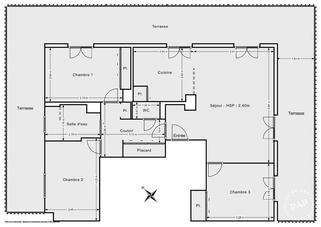 Vente Appartement Mantes-La-Jolie (78200) 74&nbsp;m² 305.000&nbsp;&euro;