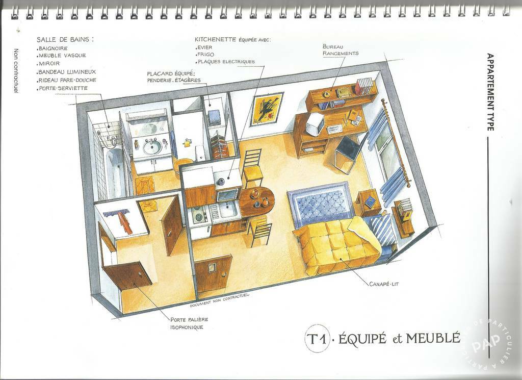 Vente Appartement Clermont-Ferrand (63000) 18&nbsp;m² 54.000&nbsp;&euro;