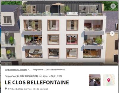 Vente appartement 3 pièces Lorient (56100)