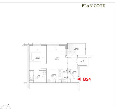 Vente appartement 2 pièces Montévrain (77144)