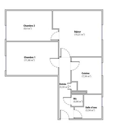 Vente appartement 3 pièces Pantin (93500)