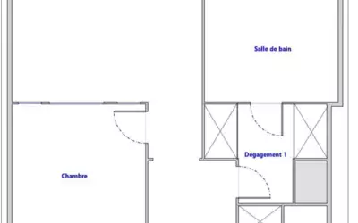 2 Pièces Paris 8E