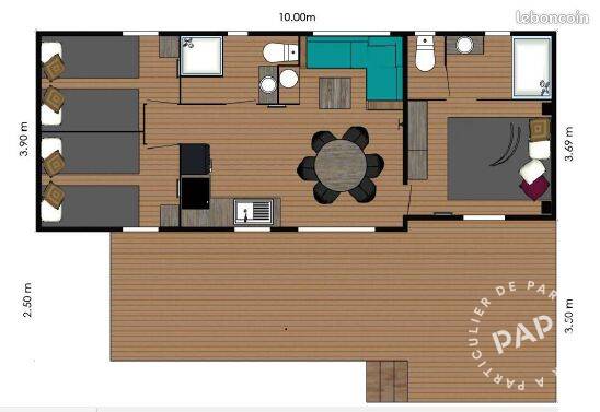 Vente maison 40 m² Gujan-Mestras (33470) - 40 m² - 84.900 € | Particulier à Particulier — 9