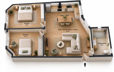 Vente appartement 3 pièces Suresnes (92150)
