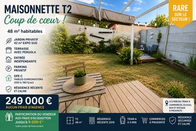 Vente maison 2 pièces Cenon (33150)