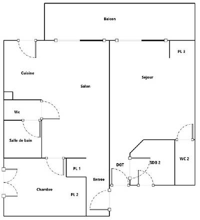 Vente appartement 3 pièces Cabourg (14390)