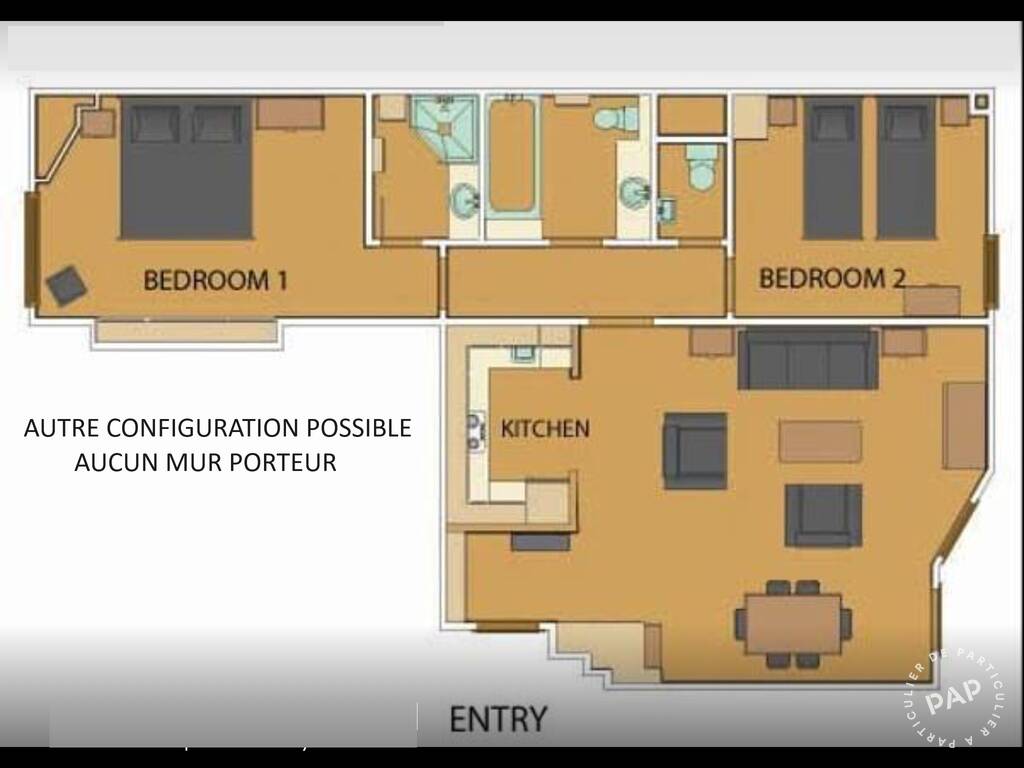 Appartement a louer paris-1er-arrondissement - 3 pièce(s) - 82 m2 - Surfyn