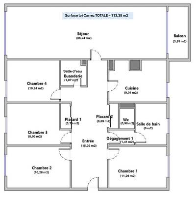 Vente appartement 6 pièces Chatou (78400)