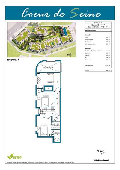Vente appartement 5 pièces Colombes (92700)