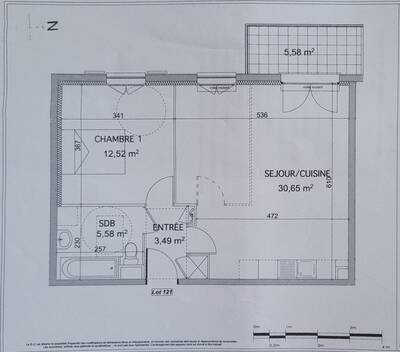 Vente appartement 2 pièces Montmagny (95360)