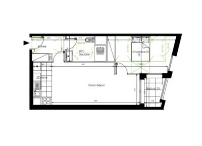 Vente appartement 2 pièces Gennevilliers (92230)