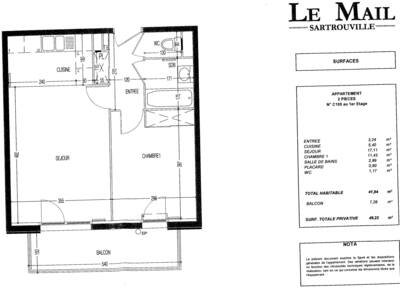 Vente appartement 2 pièces Sartrouville (78500)