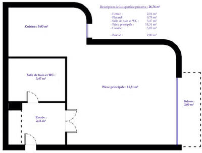 Location appartement studio Montigny-le-Bretonneux (78180)
