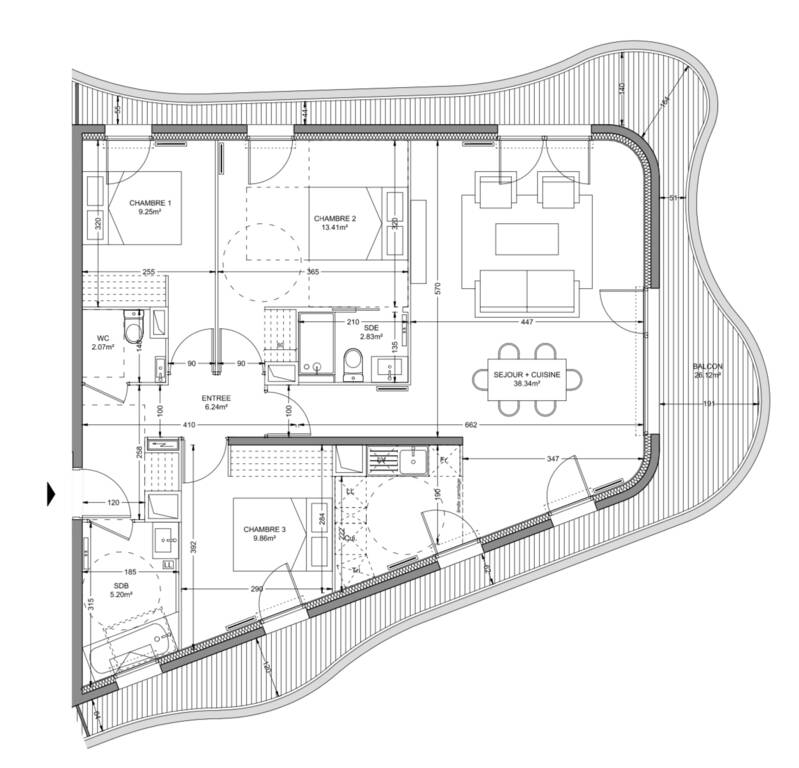 Appartement a louer colombes - 4 pièce(s) - 114 m2 - Surfyn