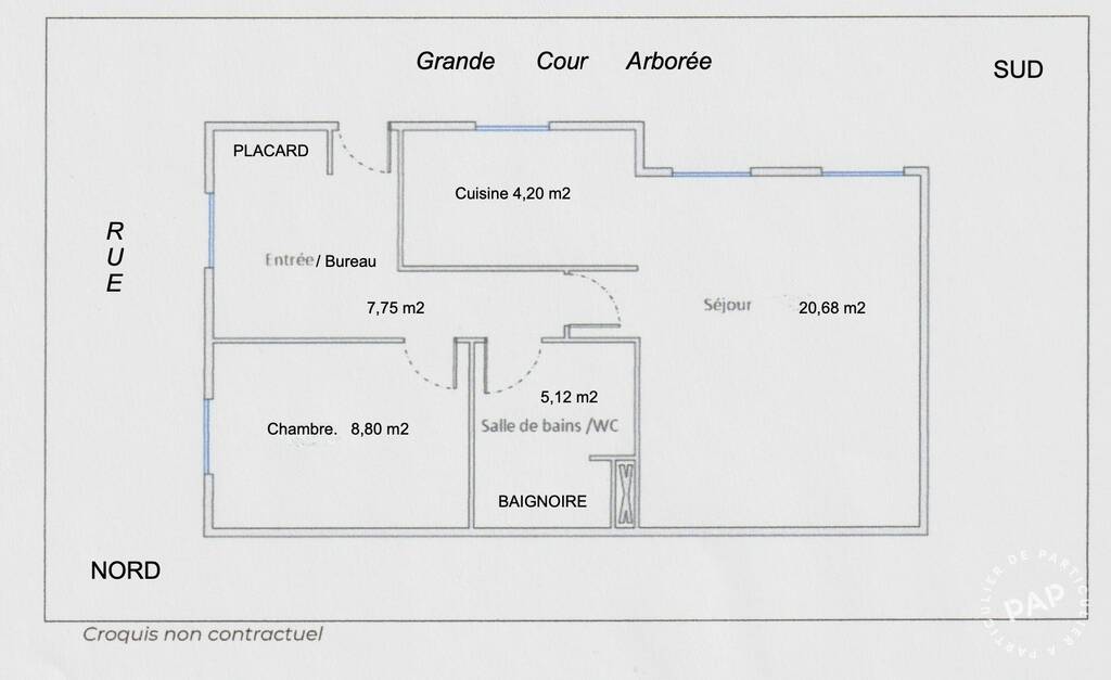 Vente appartement 2 pièces 46,60 m² Montpellier (34000) - 46,60 m² - 175.000 € | Particulier à Particulier — 2