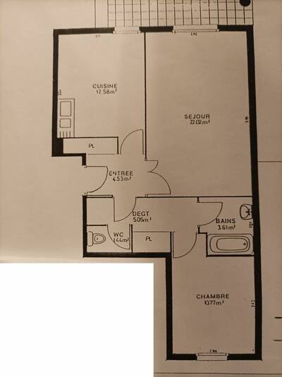 Vente appartement 2 pièces Toulouse (31)