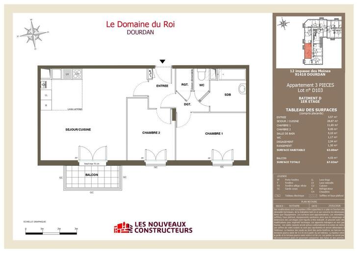 Appartement Dourdan (91410)