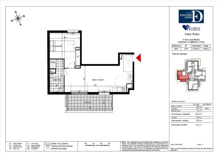 Appartement Pontault-Combault (77340)