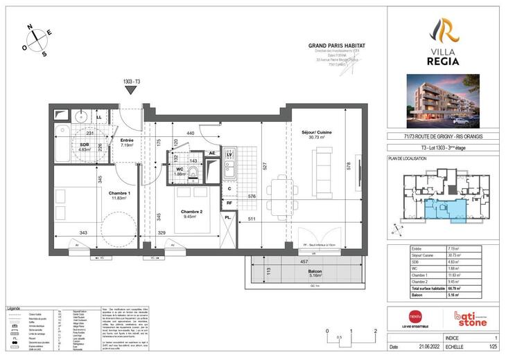 Appartement Ris-Orangis (91130)