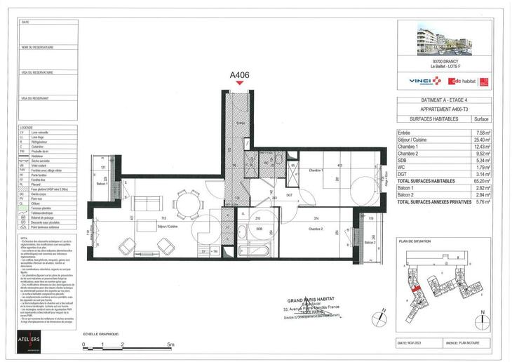 Appartement Drancy (93700)