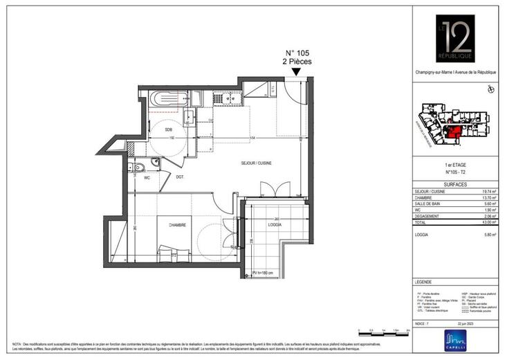 Appartement Champigny-sur-Marne (94500)