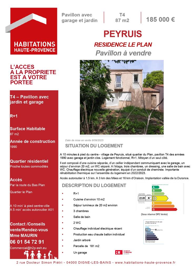 Maison Peyruis (04310)