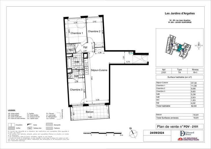Appartement Juvisy-sur-Orge (91260)