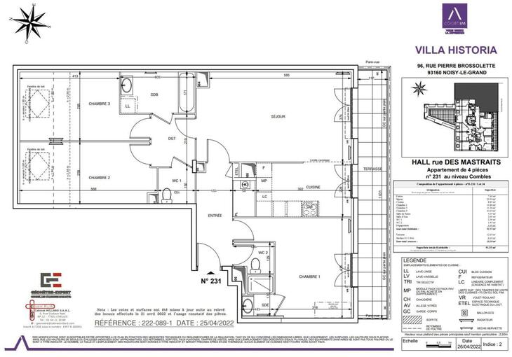 Appartement Noisy-le-Grand (93160)