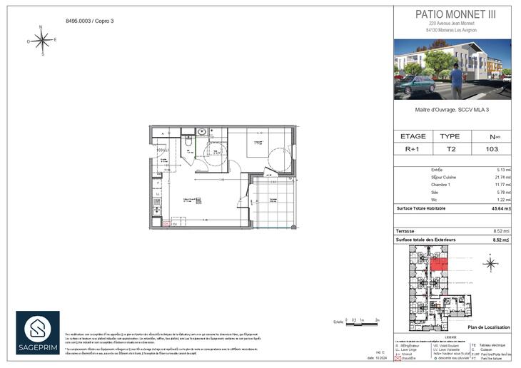 Appartement Morières-lès-Avignon (84310)