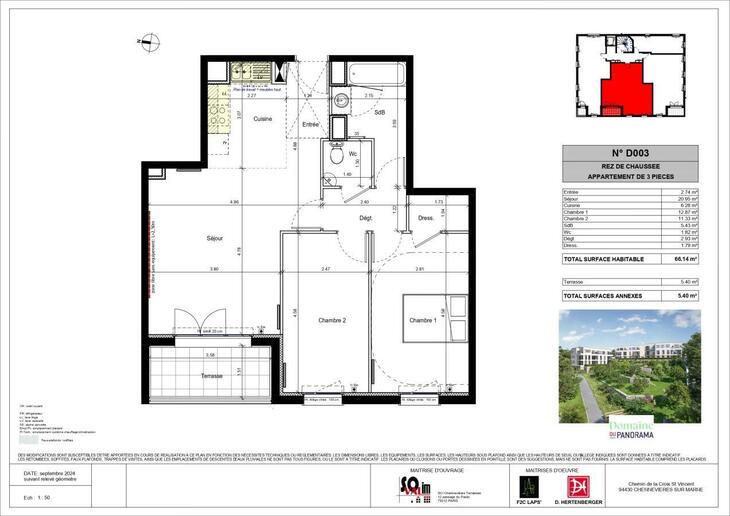 Appartement Chennevières-sur-Marne (94430)