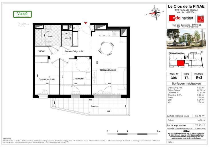 Appartement Vertou (44120)